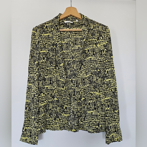 Diane Von Furstenberg Women’s Light Blazer Jacket 2 Yellow Silk Victor - Picture 2 of 13